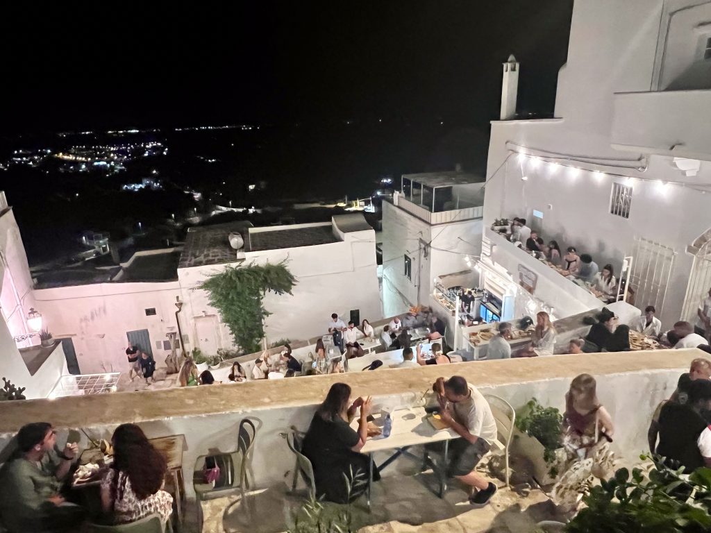 Terraces of Borgo Antico Bistro , Ostuni the white city
