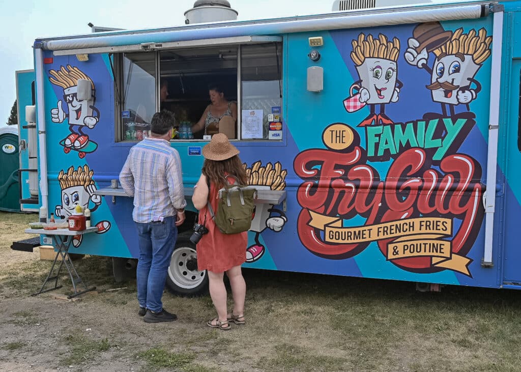 Food truck at Strathmore Stampede, Canada