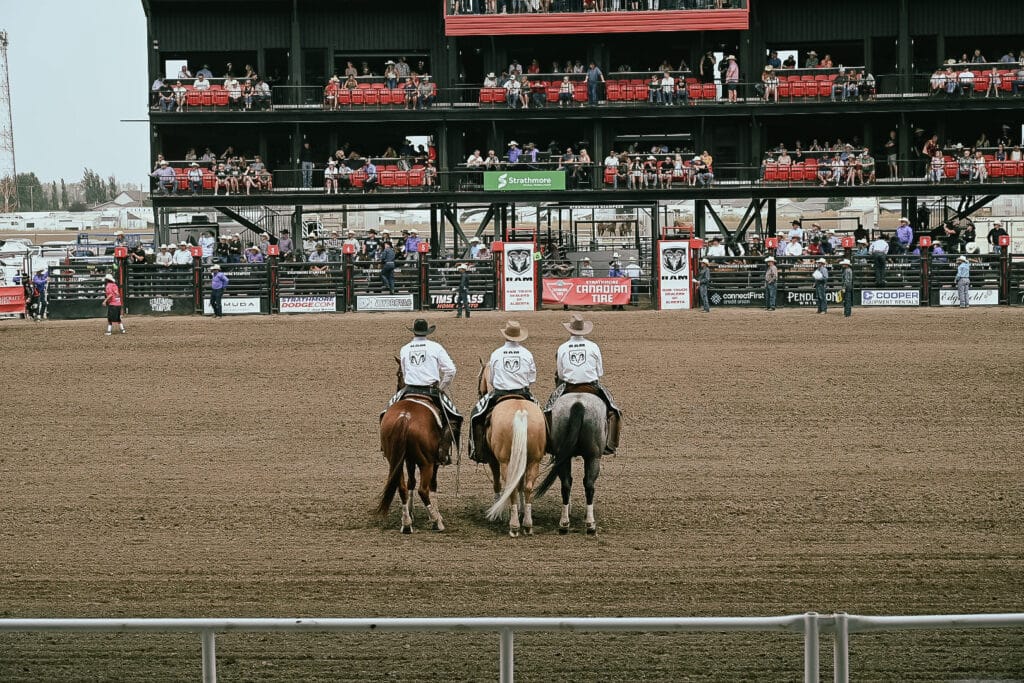 Cowboys at Strathmore Stampede