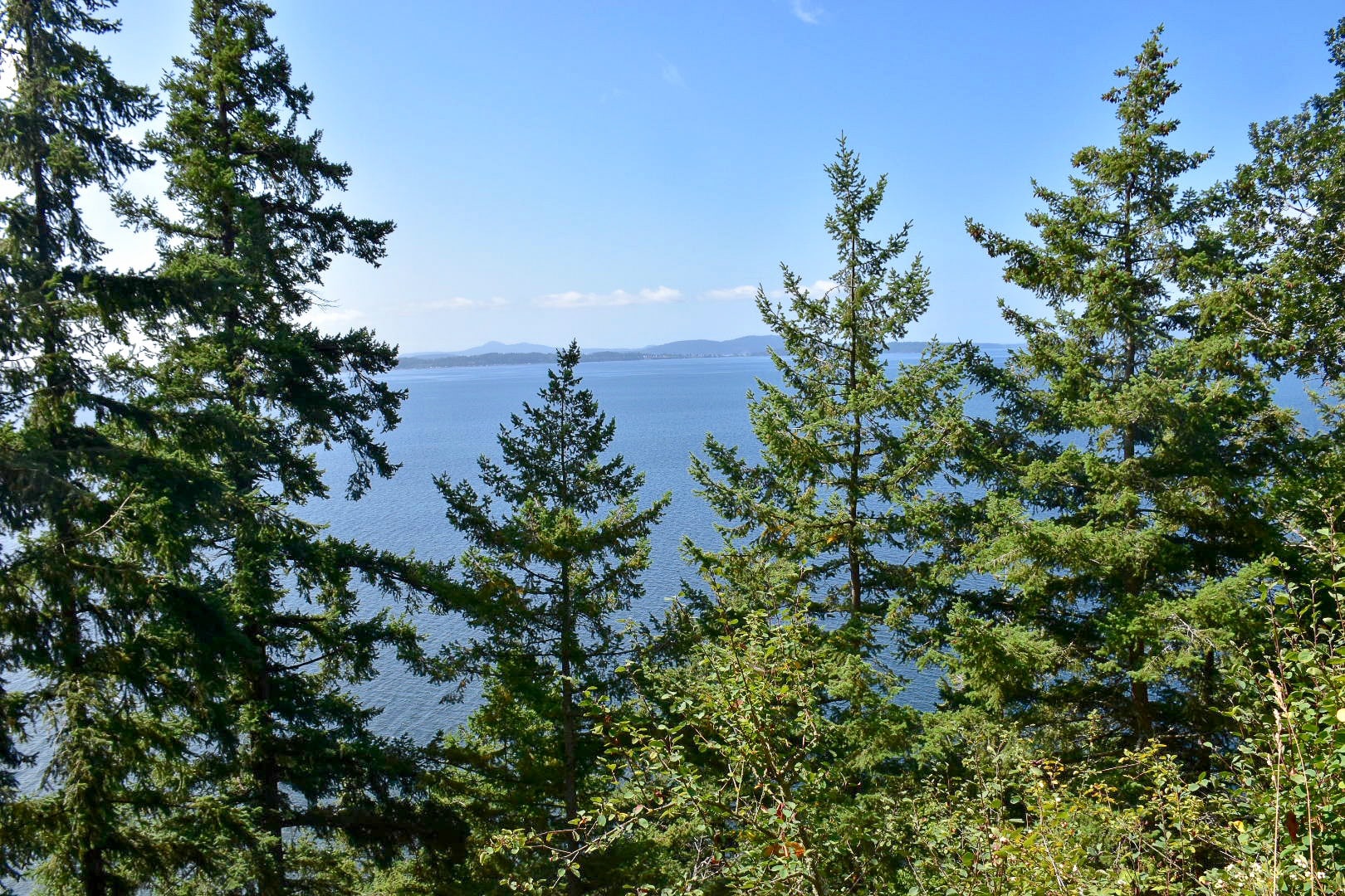 View of the San Juan Islands from Chuckanut Drive, WA