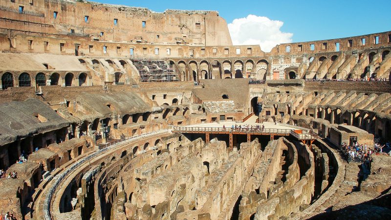 Inside the Colosseum - UNESCO World Heritage Site, Rome