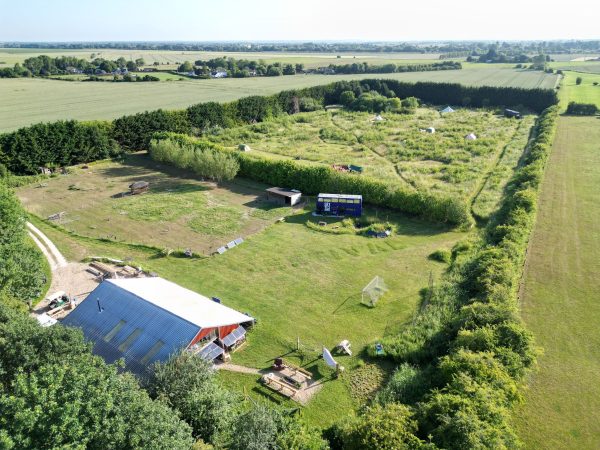 Drone footage of Big Sky Hideaway