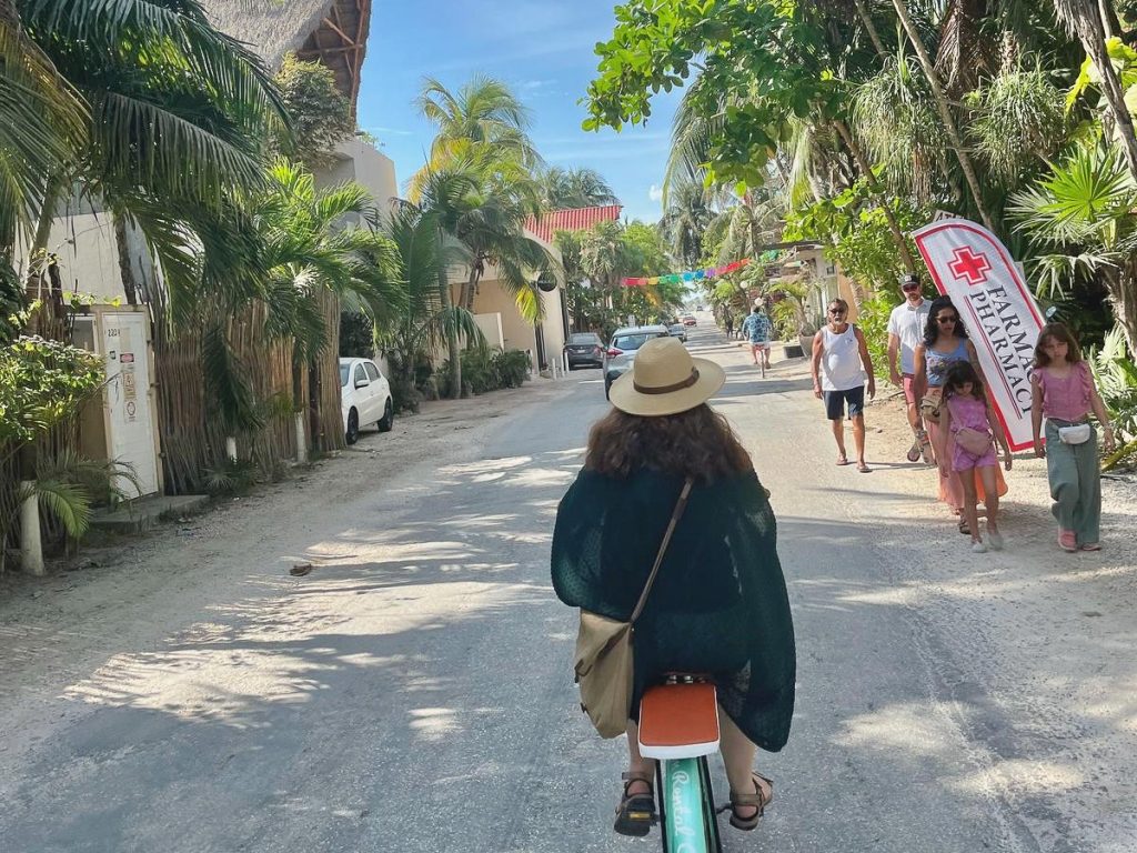 Woman on Cycling experience in Tulum, Mexico
