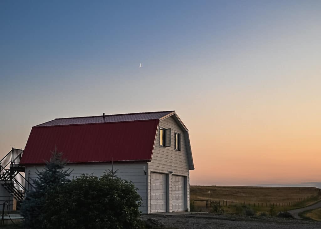 Sunset at The Crossings, Grasslands National Park - Canadian Prairies road trip