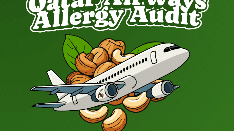 Qatar Airways Allergy Audit Graphic
