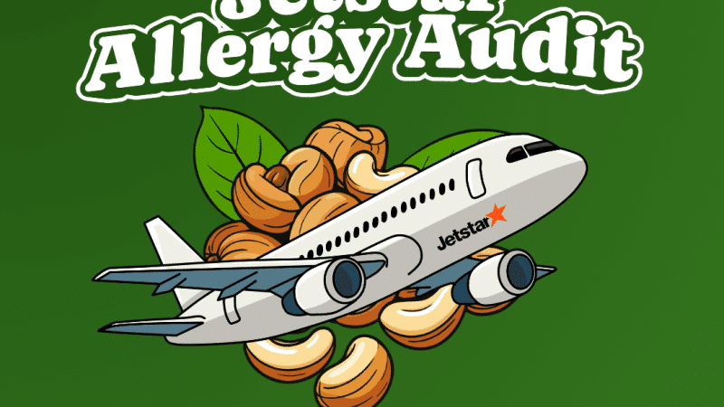 Jetstar Airline Allergy Audits Infographic