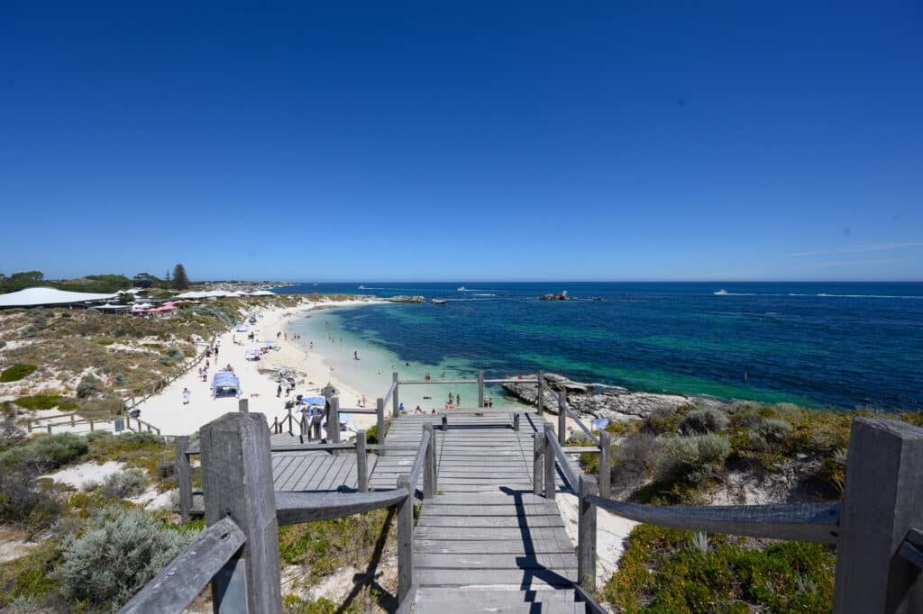 Rottnest Island without a bike Pinky Beach
