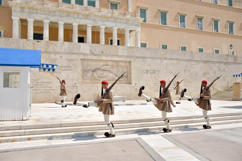 Changing of the guard, Tomb of the unknown soldier - Athens