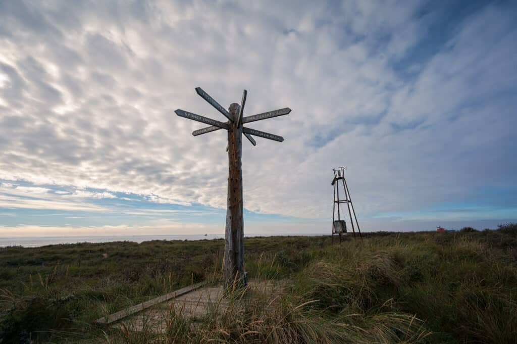 End of Yorkshire sign at Spurn Point