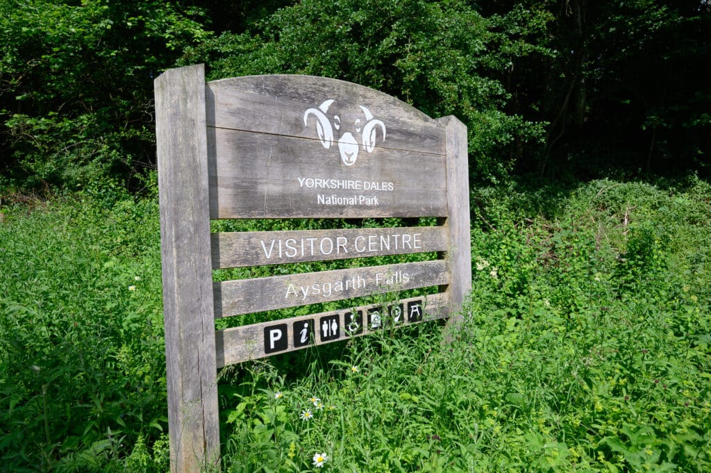 Aysgarth Falls Entrance Sign