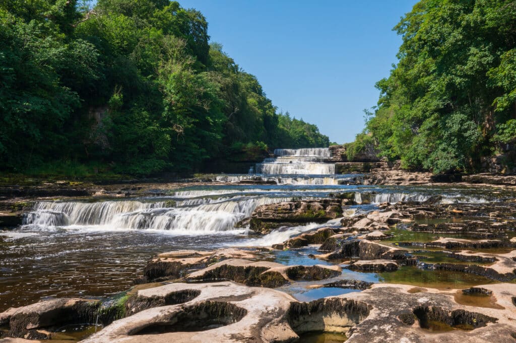 Aysgarth Falls - Lower Falls in summer