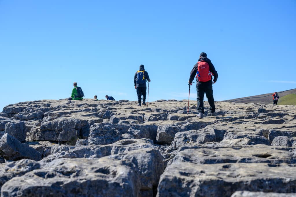 Malham Cove with Walkers