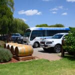 Barossa Valley Taste the Barossa tour bus at winery
