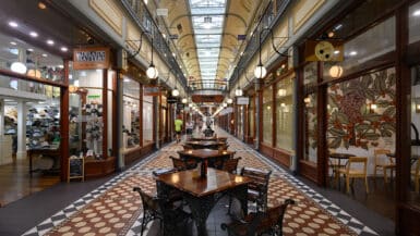 Things to do in Adelaide historic Adelaide Arcade interior