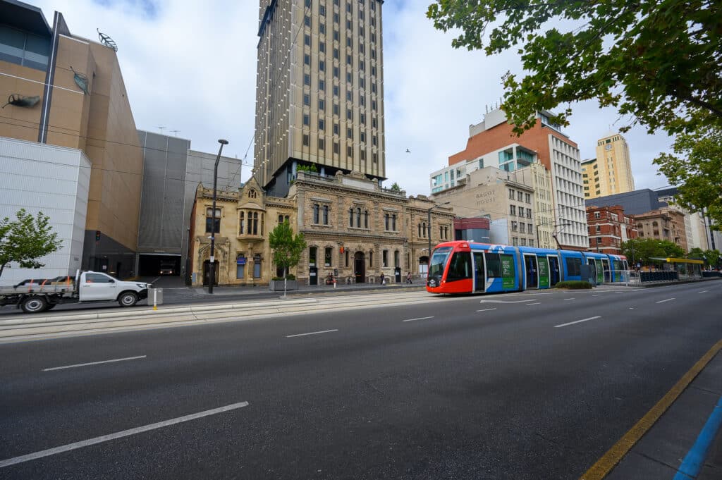 Is Adelaide worth visiting North Terrace with tram and historic buildings