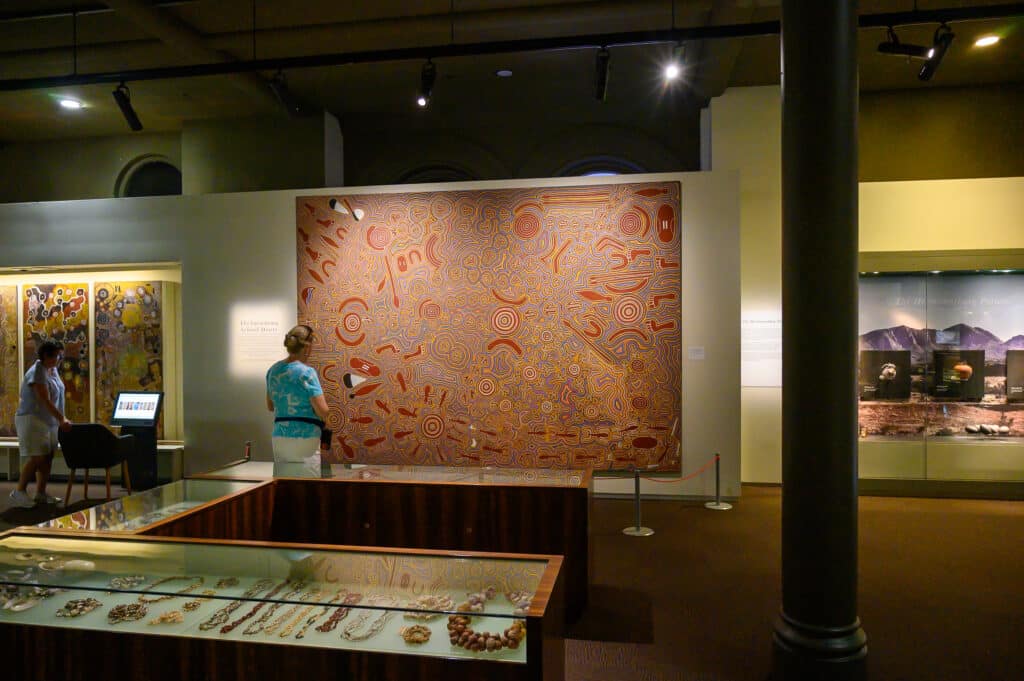 Free things to do in Adelaide Aboriginal art exhibition at museum