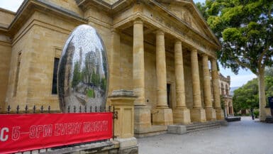 Free things to do in Adelaide Art Gallery of South Australia exterior with sculpture