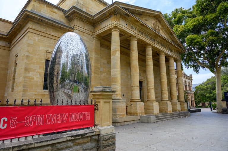 Free things to do in Adelaide Art Gallery of South Australia exterior with sculpture
