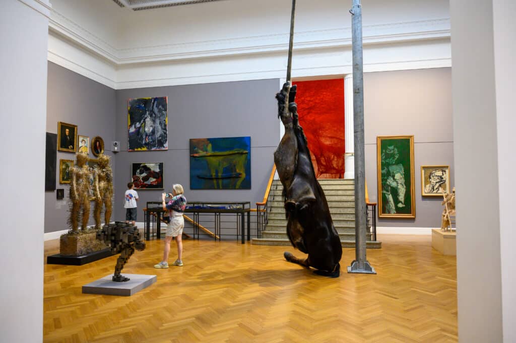 Free things to do in Adelaide contemporary horse sculpture at Art Gallery of South Australia