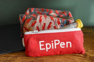 Travelling with a nut allergy Epipen carry case